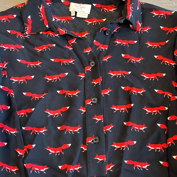 Kate Spade fox print top - Picture 5 of 5